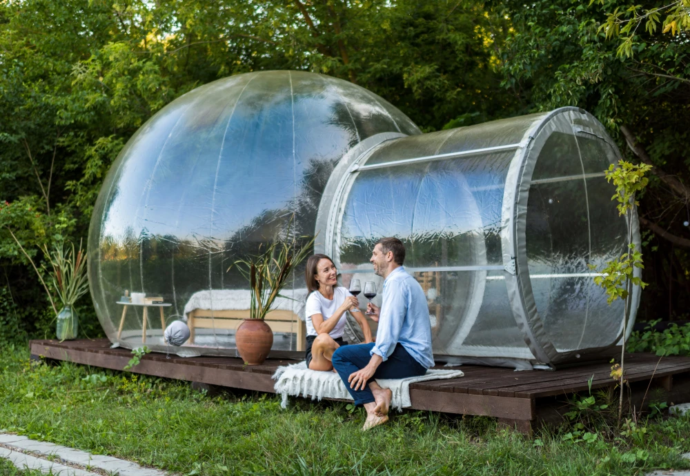 stargazing clear inflatable bubble dome igloo tent