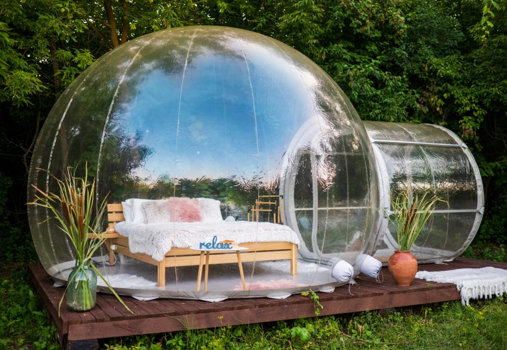 how to use a bubble tent